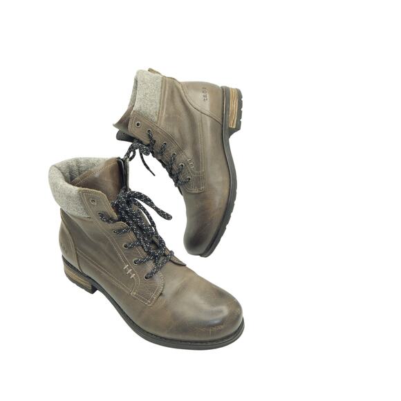 Taos Cutie Ankle Boot, Wool Collar, Lace-up Inner Zipper, US Size 9.5-10 EUC - Picture 9 of 9